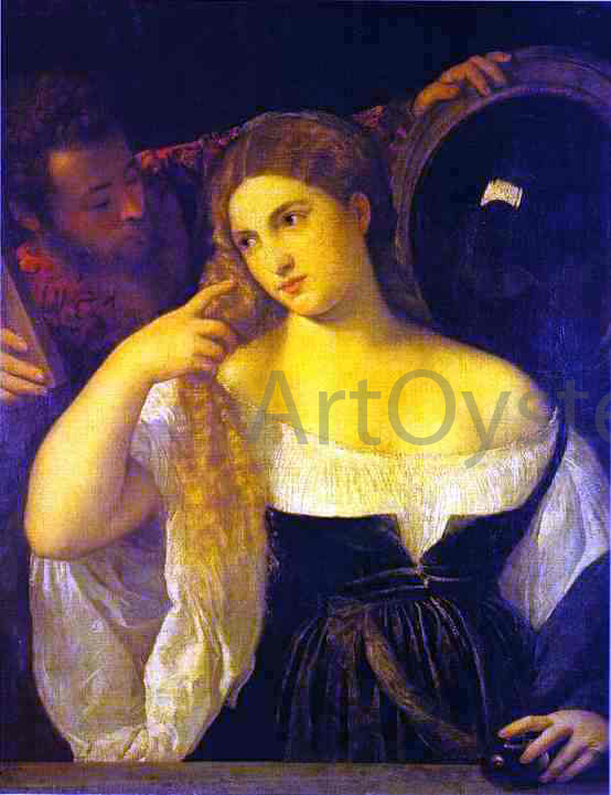 Titian A Woman at Her Toilet - Hand Painted Oil Painting