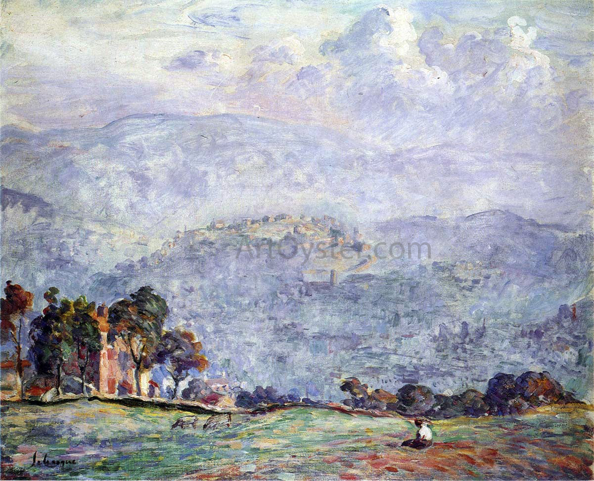 Henri Lebasque A Woman in a Landscape - Hand Painted Oil Painting