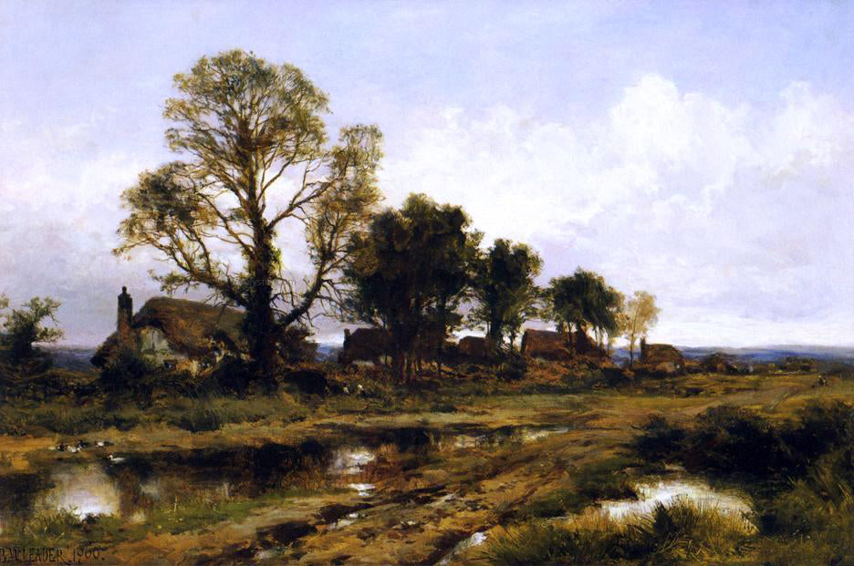 Benjamin Williams Leader A Worcestershire Village - Hand Painted Oil Painting
