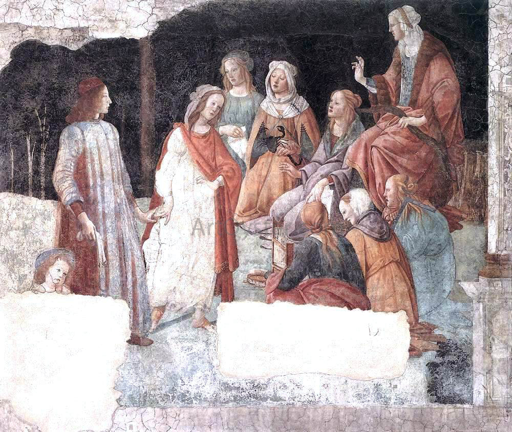 Sandro Botticelli A Young Man Being Introduced to the Seven Liberal Arts - Hand Painted Oil Painting