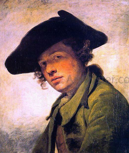 Jean Baptiste Greuze A Young Man in a Hat - Hand Painted Oil Painting