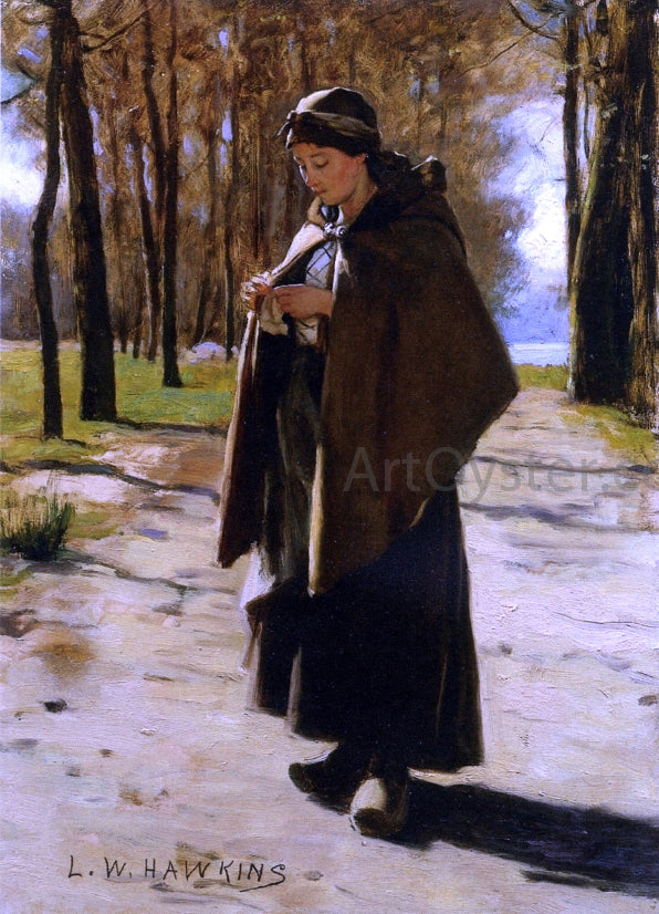 Louis Welden Hawkins A Young Peasant - Hand Painted Oil Painting