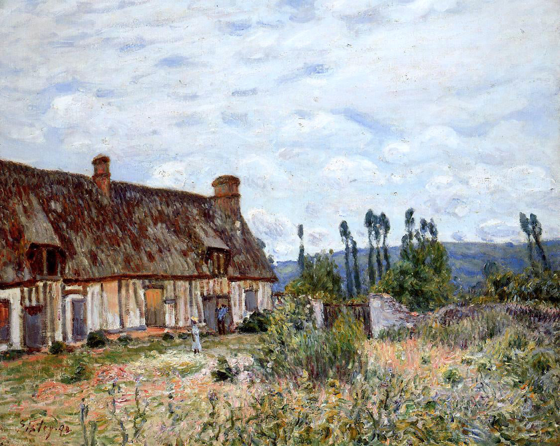  Alfred Sisley Abandoned Cottage - Hand Painted Oil Painting