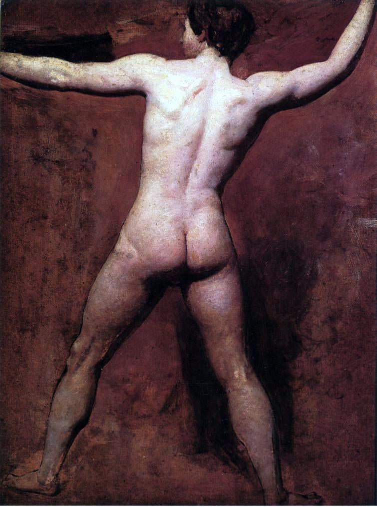 William Etty Academic Male Nude - Hand Painted Oil Painting