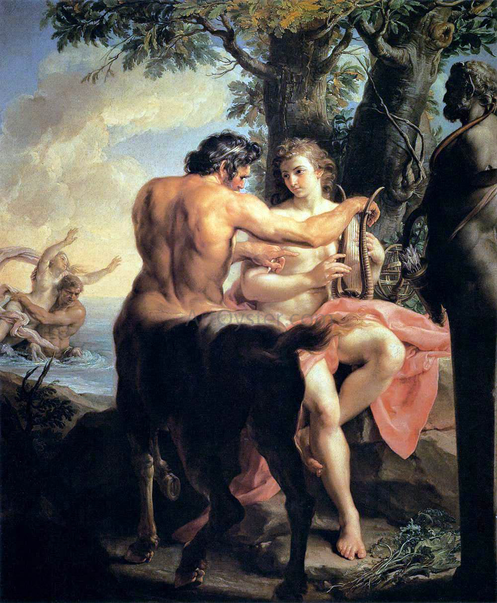 Pompeo Girolamo Batoni Achilles and the Centaur Chiron - Hand Painted Oil Painting