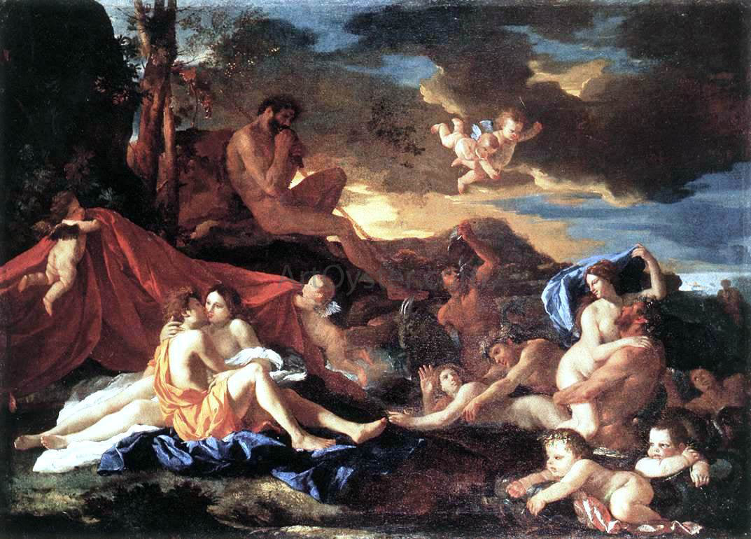 Nicolas Poussin Acis and Galatea - Hand Painted Oil Painting
