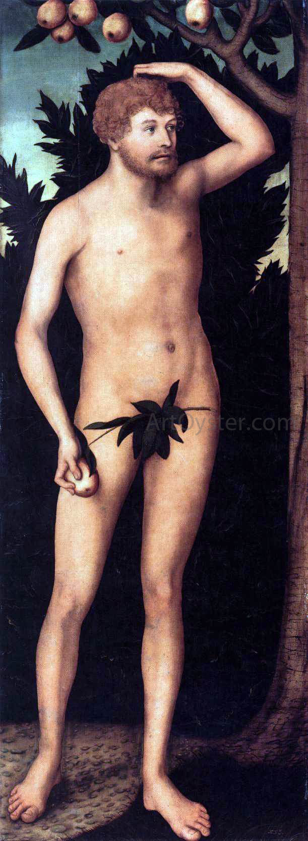  The Younger Lucas Cranach Adam - Hand Painted Oil Painting