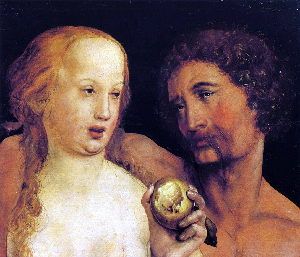 The Younger Hans Holbein Adam and Eve - Hand Painted Oil Painting