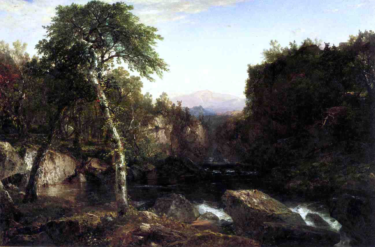 John Frederick Kensett Adirondack Scenery - Hand Painted Oil Painting