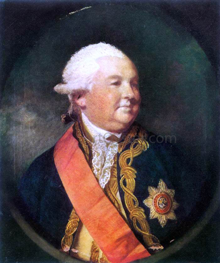 Sir Joshua Reynolds Admiral Sir Edward Hughes - Hand Painted Oil Painting