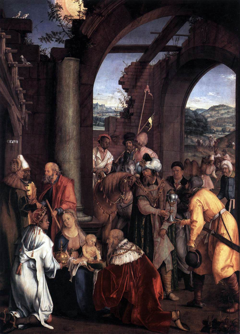 Hans Suss Von Kulmbach Adoration of the Magi - Hand Painted Oil Painting