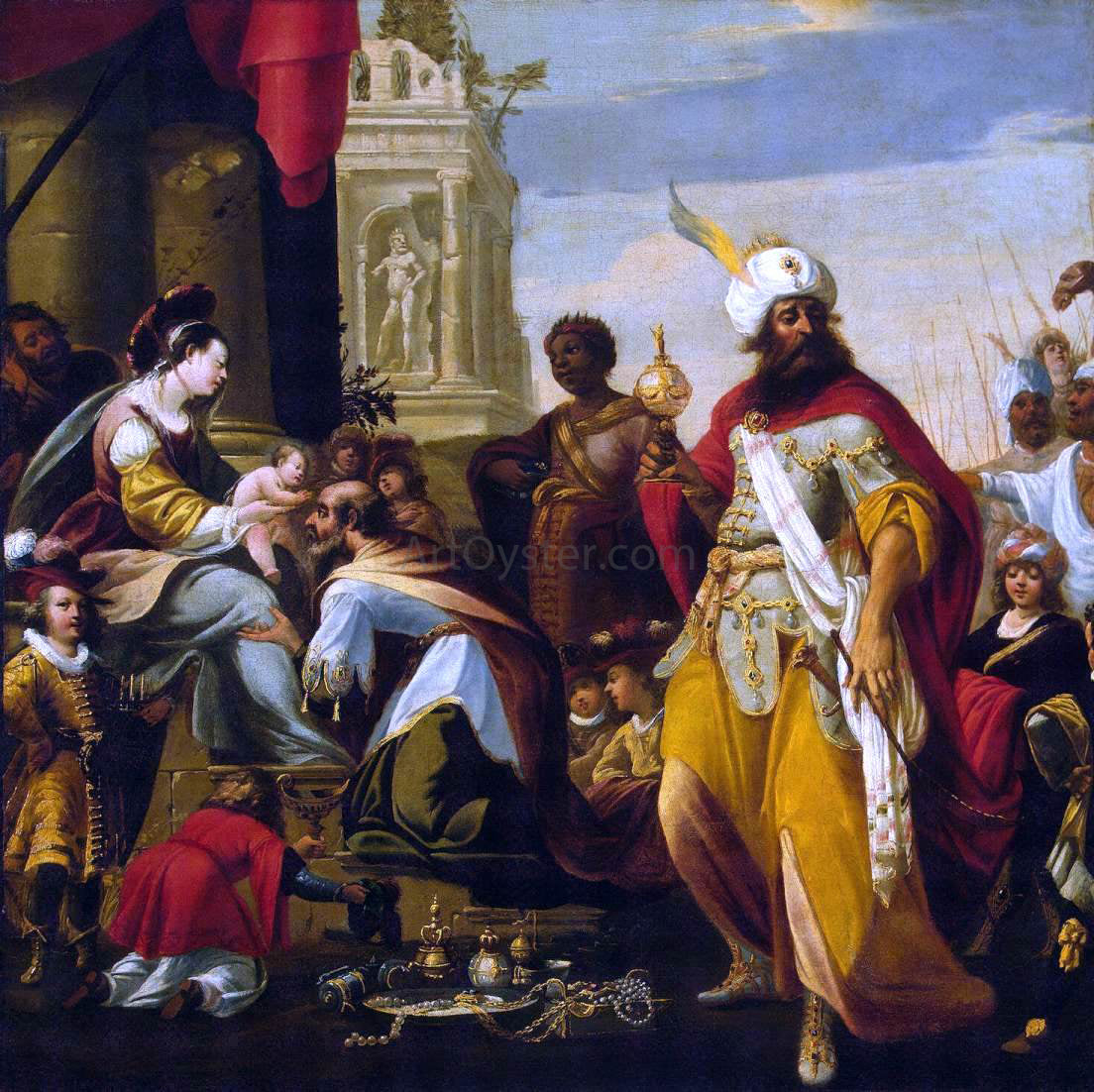 Georges Lallemant Adoration of the Magi - Hand Painted Oil Painting