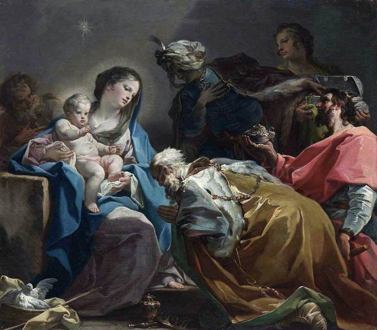 Corrado Giaquinto Adoration of the Magi - Hand Painted Oil Painting