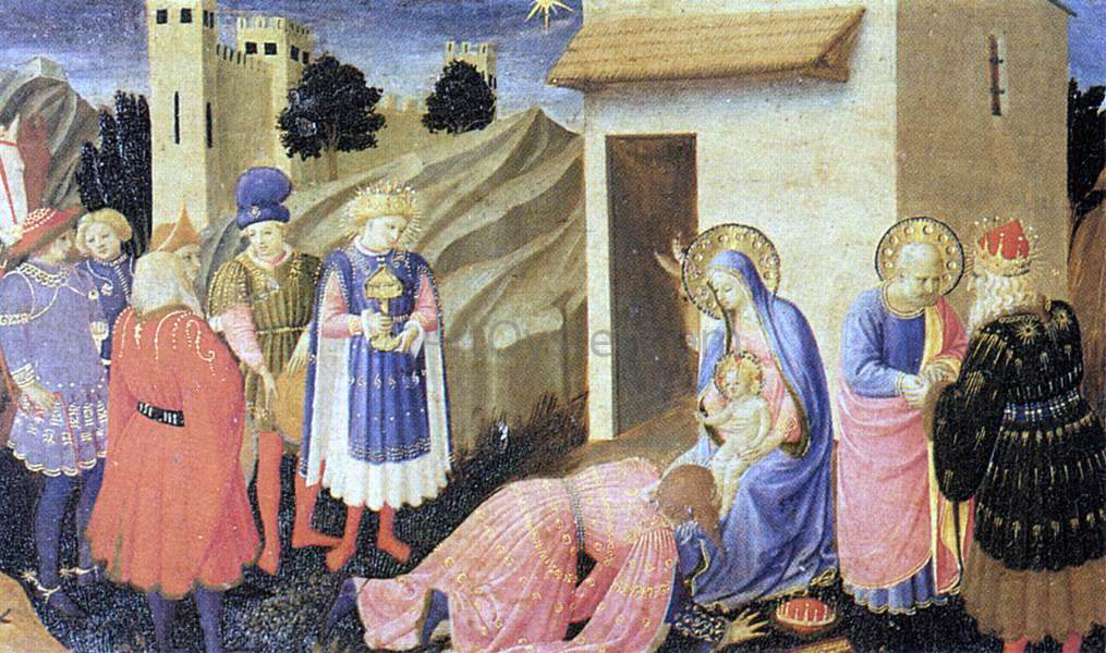  Fra Angelico Adoration of the Magi (The Cortona Altarpiece) - Hand Painted Oil Painting