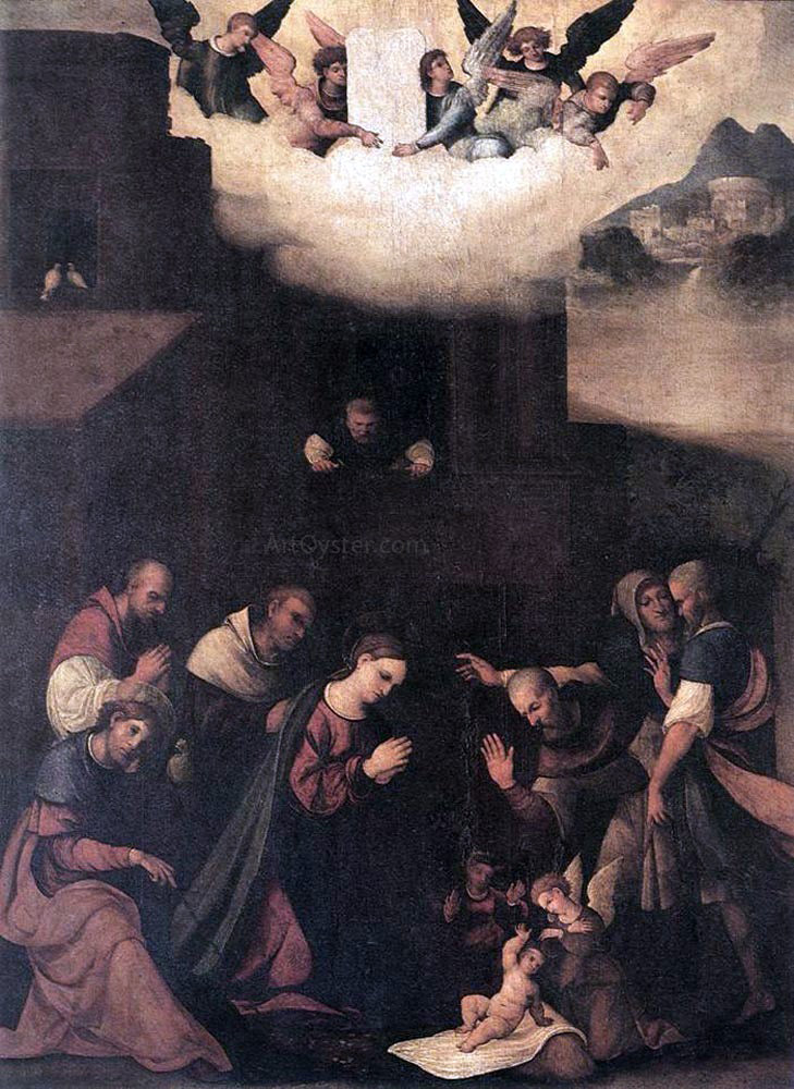  Ludovico Mazzolino Adoration of the Shepherds - Hand Painted Oil Painting