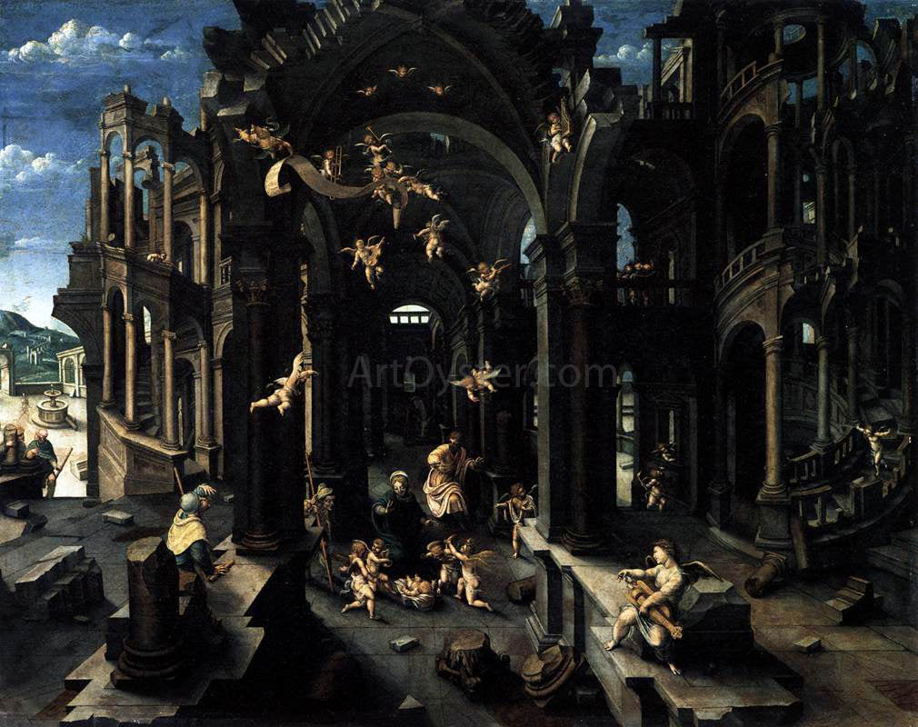 Jean De Gourmont Adoration of the Shepherds - Hand Painted Oil Painting
