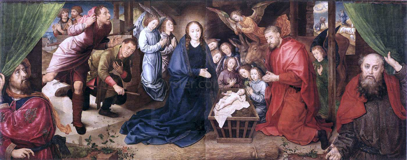 Hugo Van der Goes Adoration of the Shepherds - Hand Painted Oil Painting