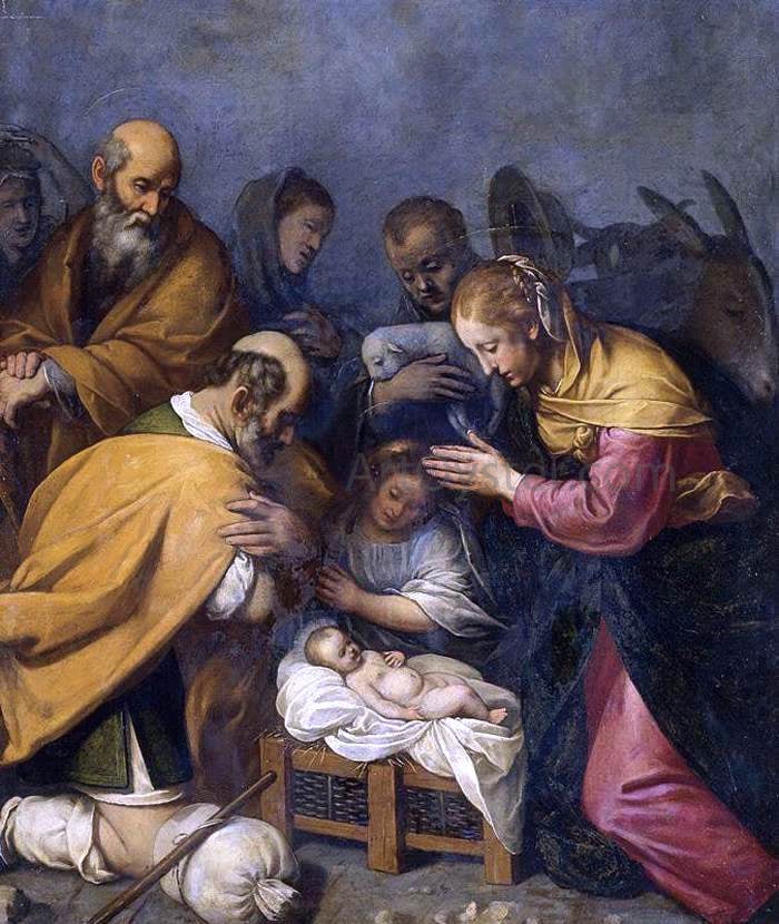 Matteo Rosselli Adoration of the Shepherds - Hand Painted Oil Painting