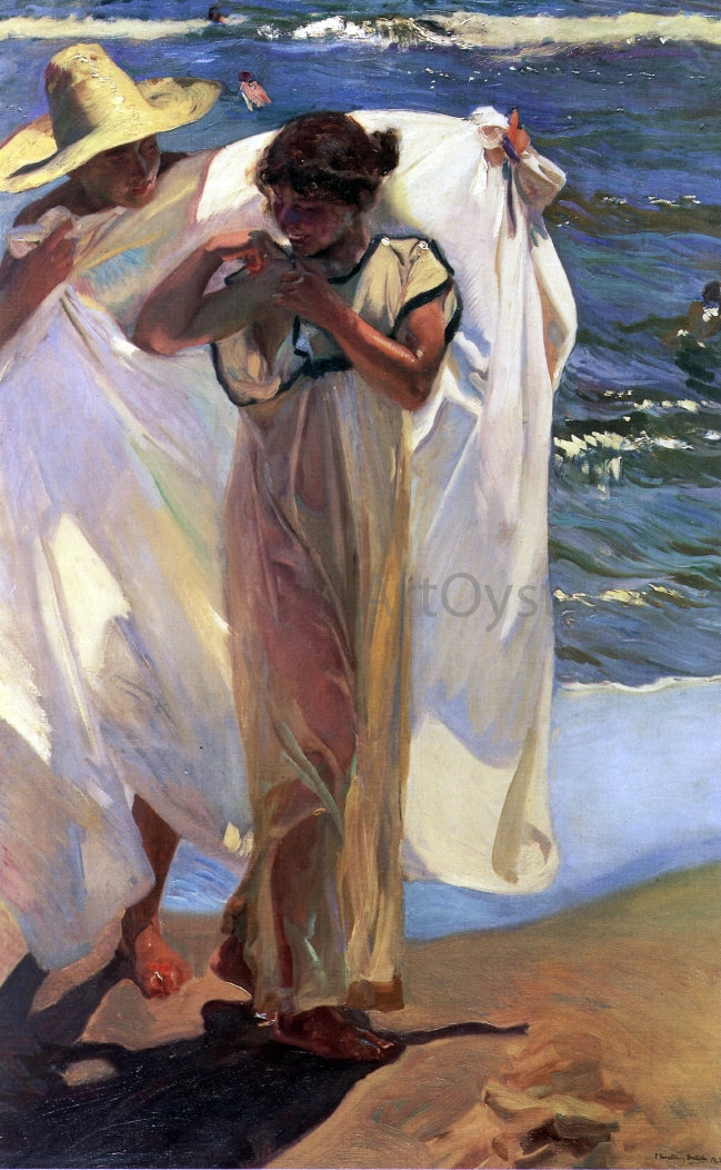 Joaquin Sorolla Y Bastida After a Bathe - Hand Painted Oil Painting