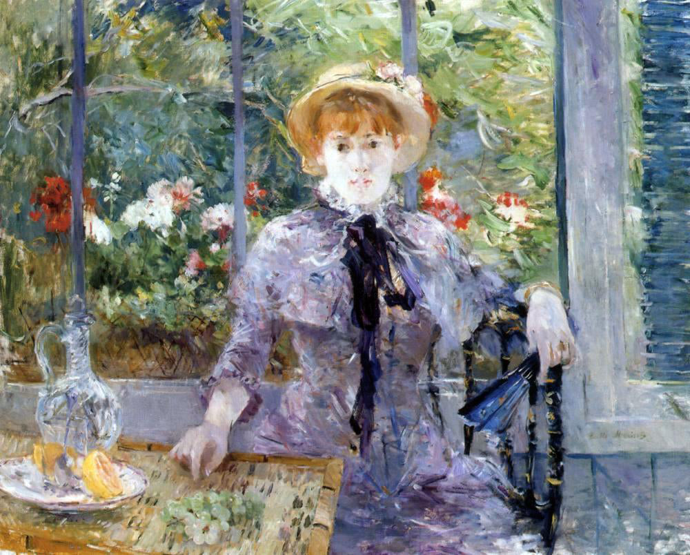 Berthe Morisot After Luncheon - Hand Painted Oil Painting