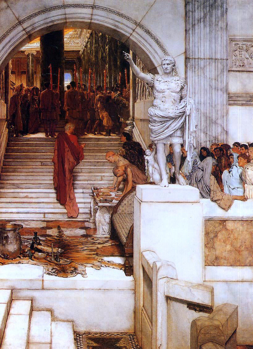Sir Lawrence Alma-Tadema After the Audience - Hand Painted Oil Painting