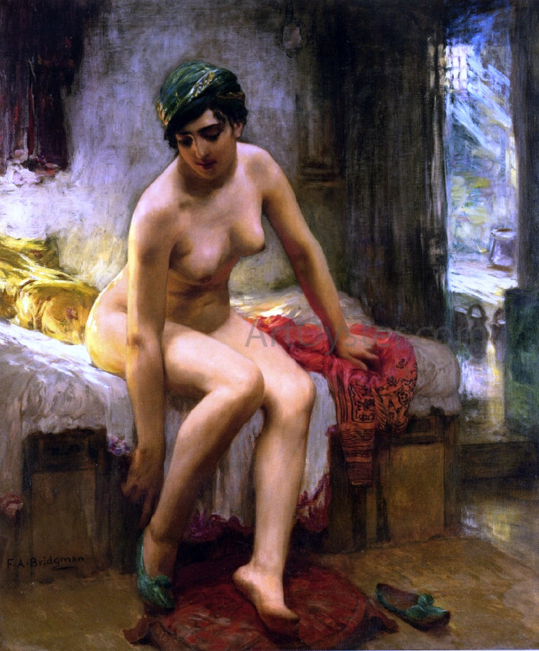 Frederick Arthur Bridgeman After the Bath - Hand Painted Oil Painting