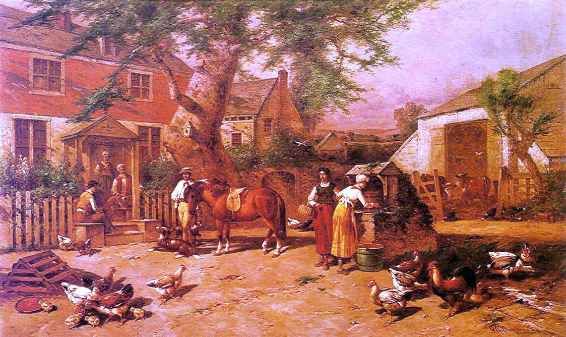 George Washington Nicholson After the Day's Toil - Hand Painted Oil Painting