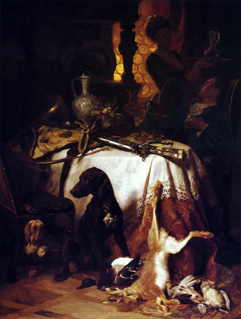 David Neal After the Hunt - Hand Painted Oil Painting