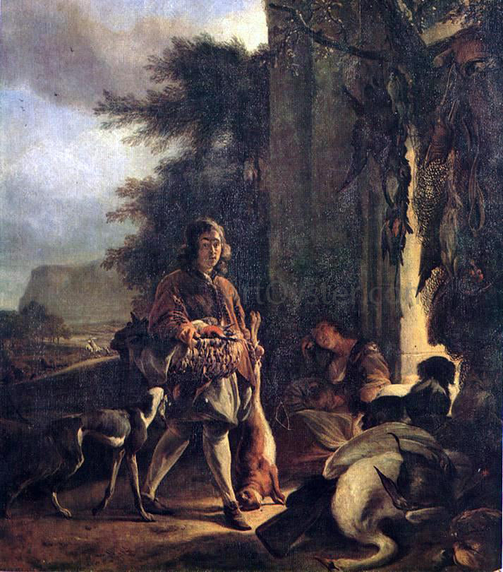 Jan Weenix After the Hunt - Hand Painted Oil Painting
