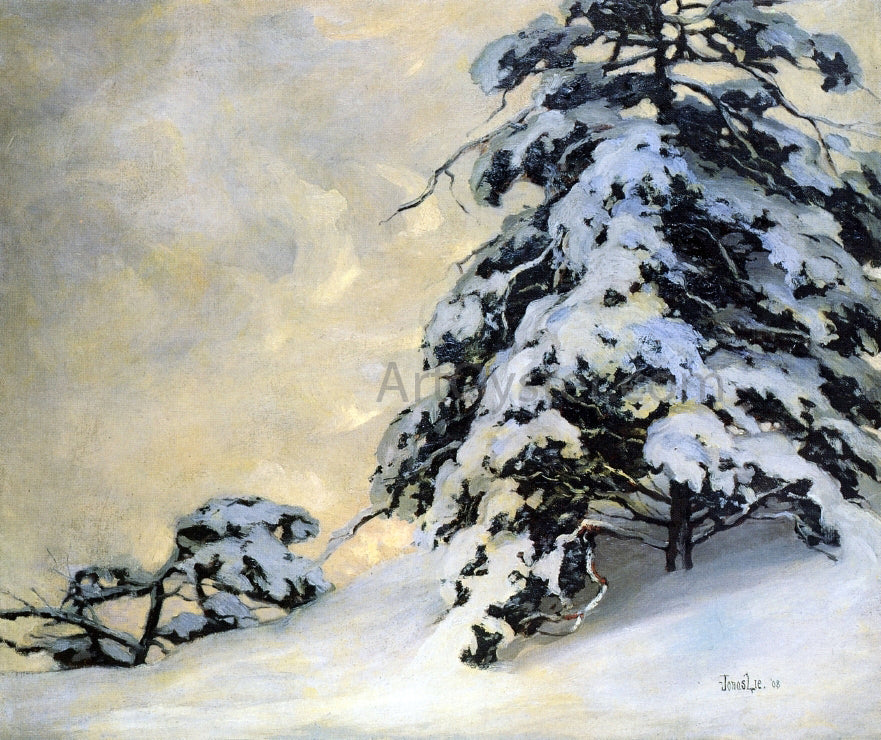  Jonas Lie After the Snowfall - Hand Painted Oil Painting