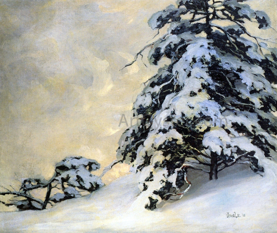 Jonas Lie After the Snowfall - Hand Painted Oil Painting