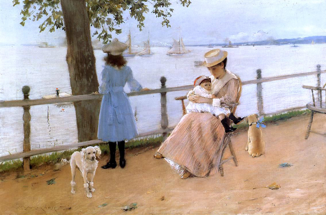 William Merritt Chase Afternoon by the Sea (also known as Gravesend Bay) - Hand Painted Oil Painting