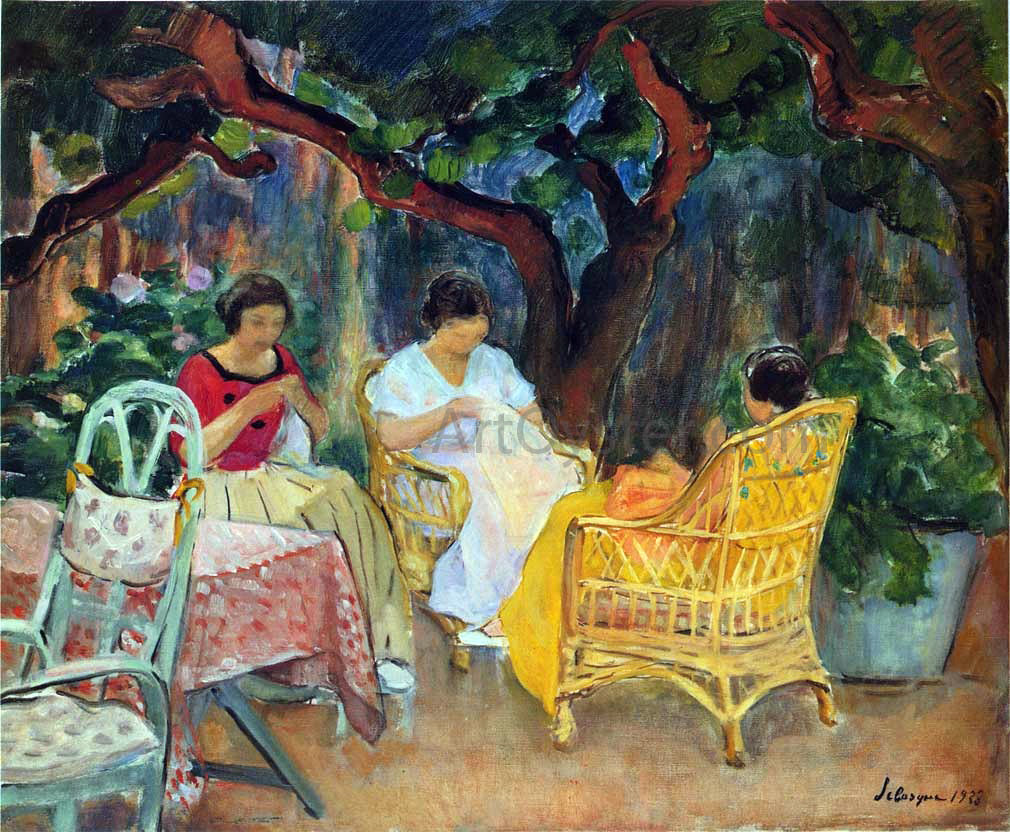 Henri Lebasque Afternoon in the Garden - Hand Painted Oil Painting