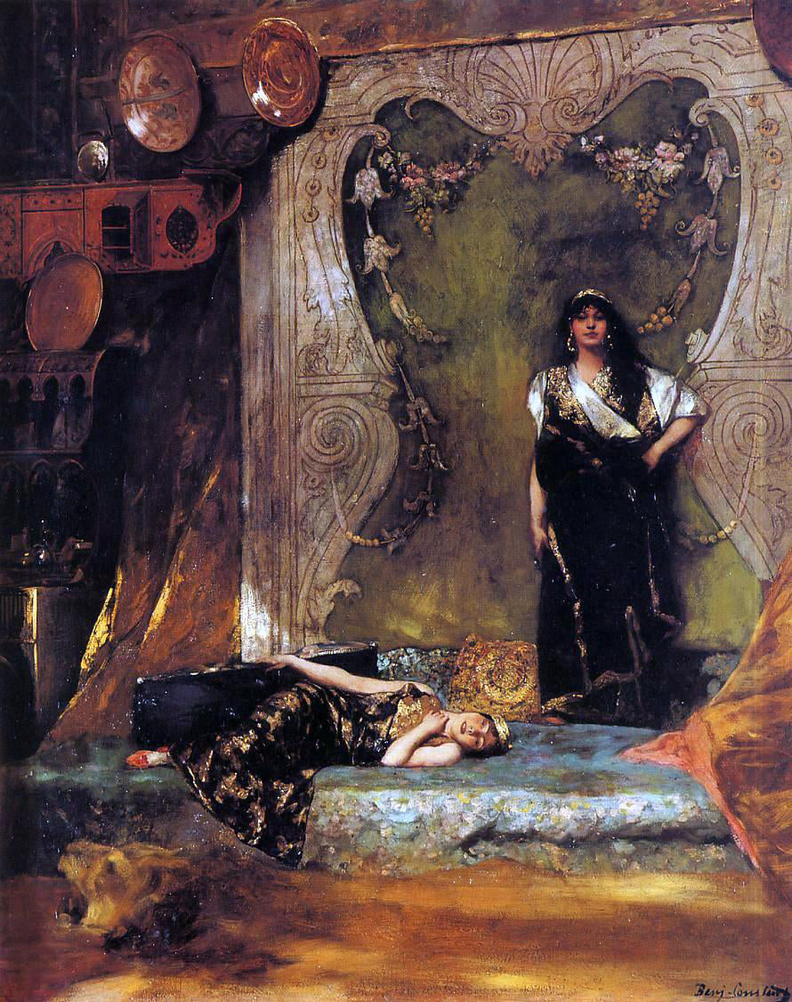 Jean-Joseph Benjamin Constant Afternoon Langour - Hand Painted Oil Painting