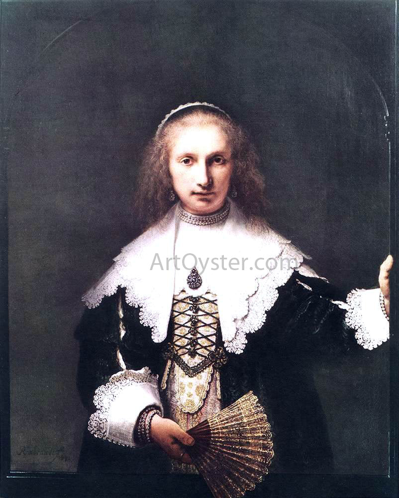 Rembrandt Van Rijn Agatha Bas - Hand Painted Oil Painting