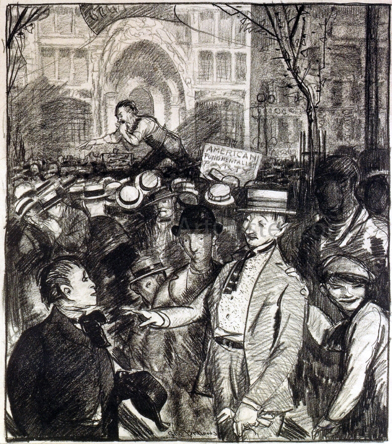 George Wesley Bellows Agitators - Hand Painted Oil Painting