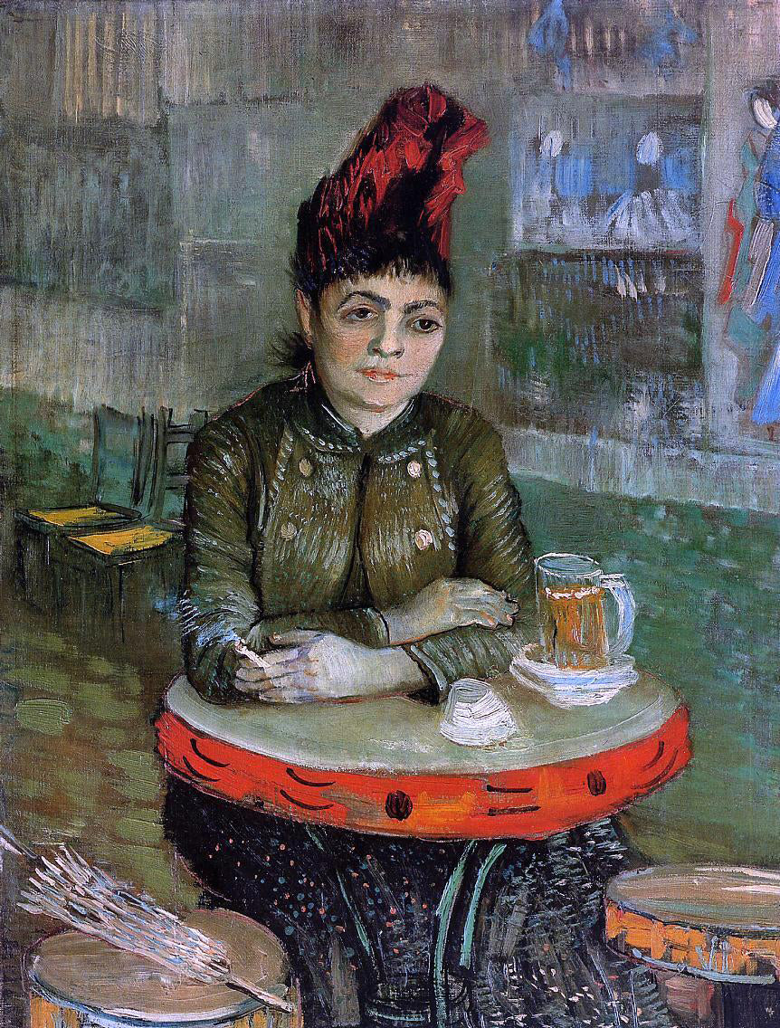 Vincent Van Gogh Agostina Sagatori Sitting in the Cafe du Tambourin - Hand Painted Oil Painting