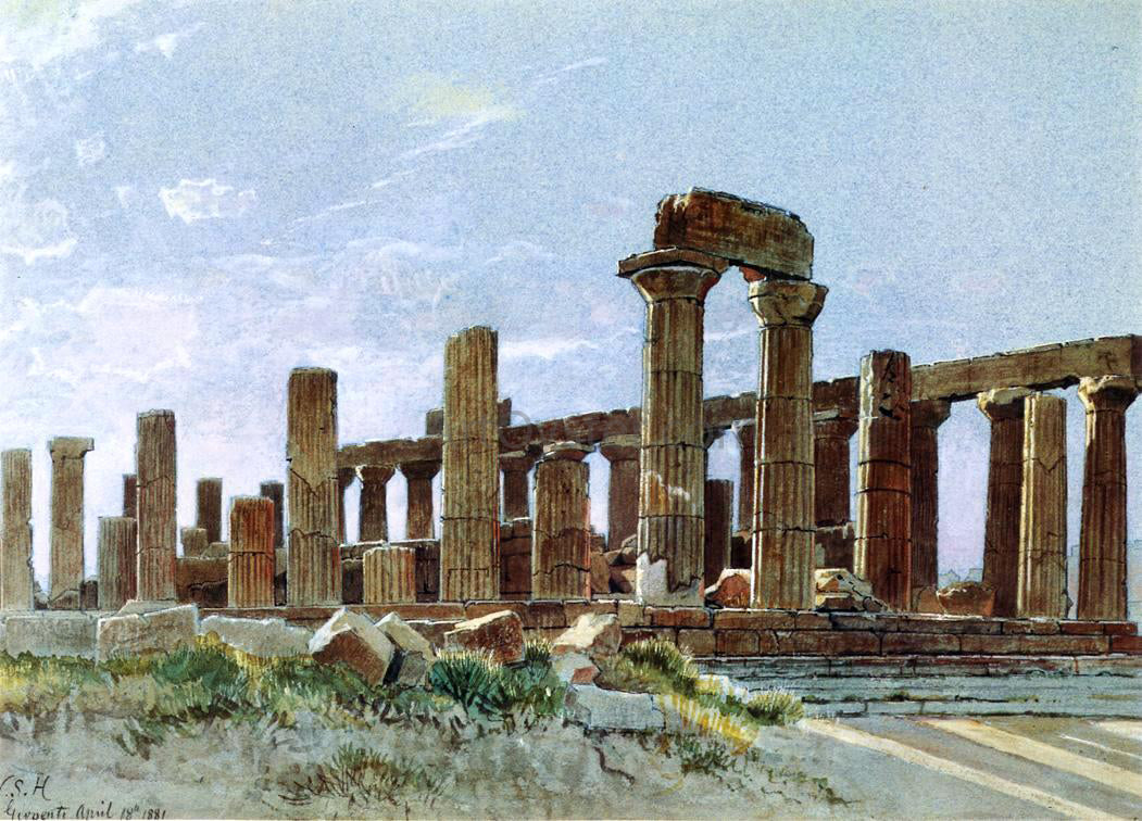 William Stanley Haseltine Agrigento - Hand Painted Oil Painting