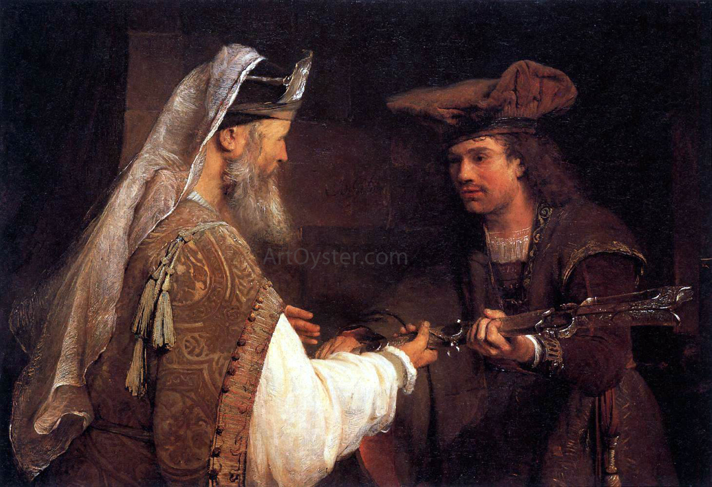 Aert De Gelder Ahimelech Giving the Sword of Goliath to David - Hand Painted Oil Painting