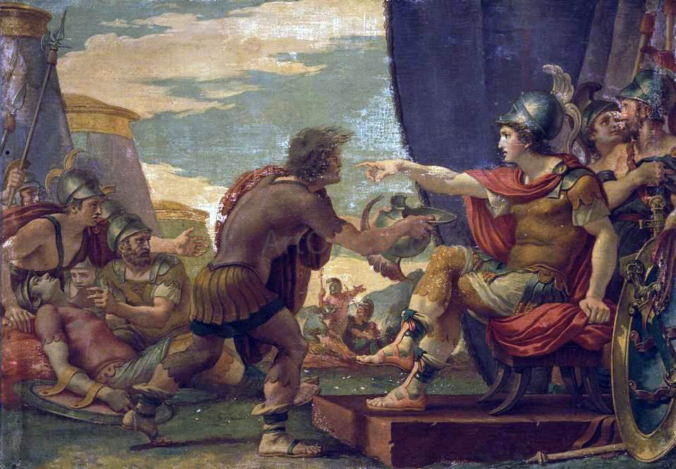 Giuseppe Cades Alexander the Great Refuses to Take Water - Hand Painted Oil Painting