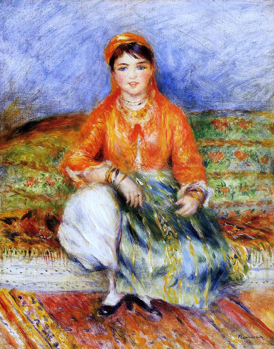 Pierre Auguste Renoir Algerian Girl - Hand Painted Oil Painting