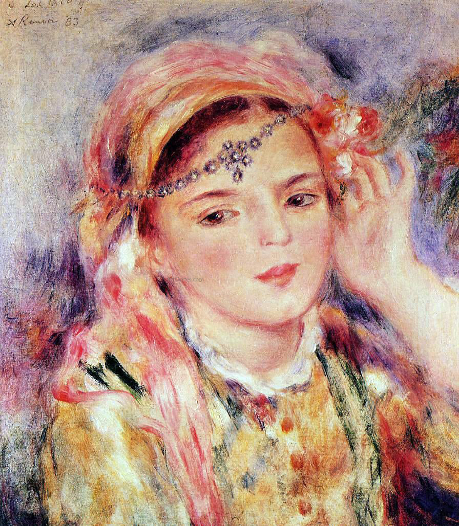 Pierre Auguste Renoir Algerian Woman - Hand Painted Oil Painting