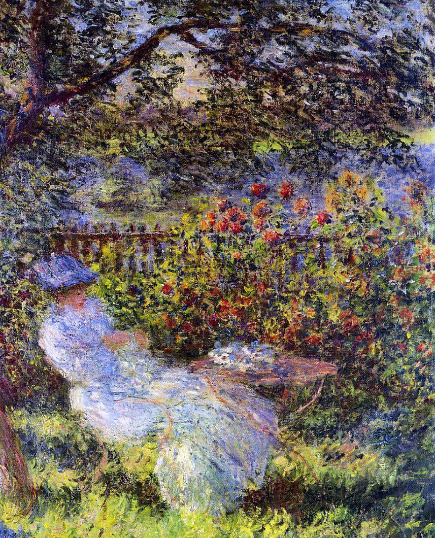 Claude Oscar Monet Alice Hoschede in the Garden - Hand Painted Oil Painting