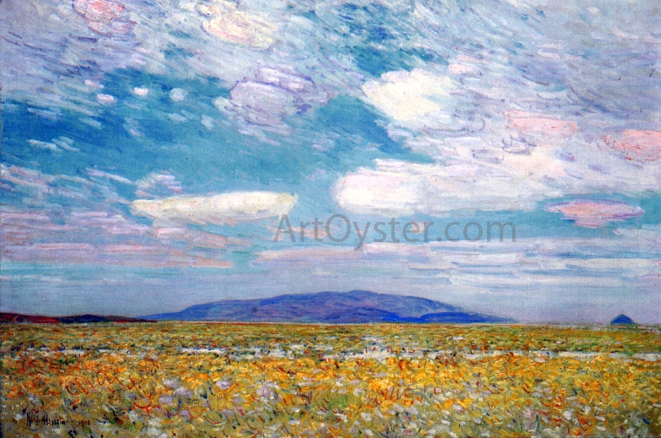 Frederick Childe Hassam Alkali, Rabbit Brush and Grease Wood Squaw Cap, Oregon Trail - Hand Painted Oil Painting