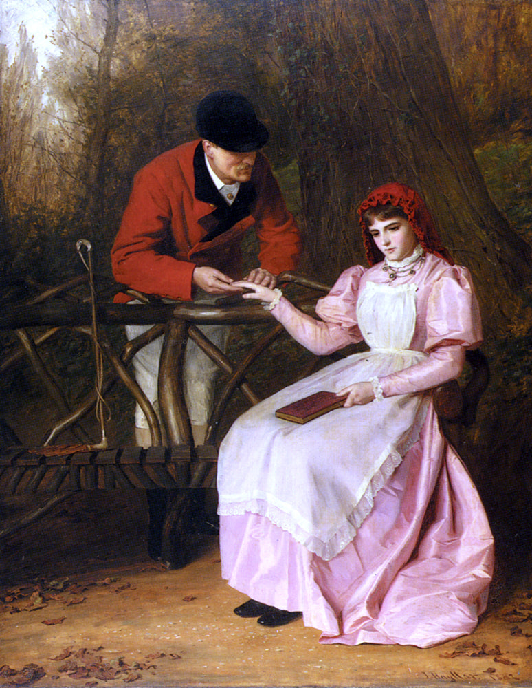 James Hayllar All The World Over - Hand Painted Oil Painting