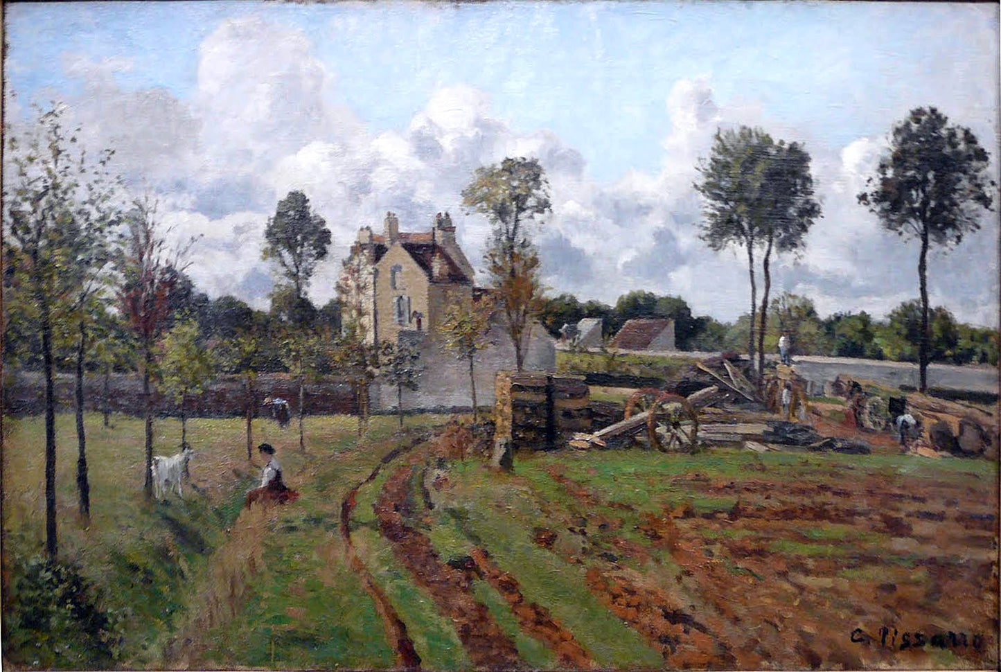 Camille Pissarro Allee du Tour Du Jongleur - Hand Painted Oil Painting