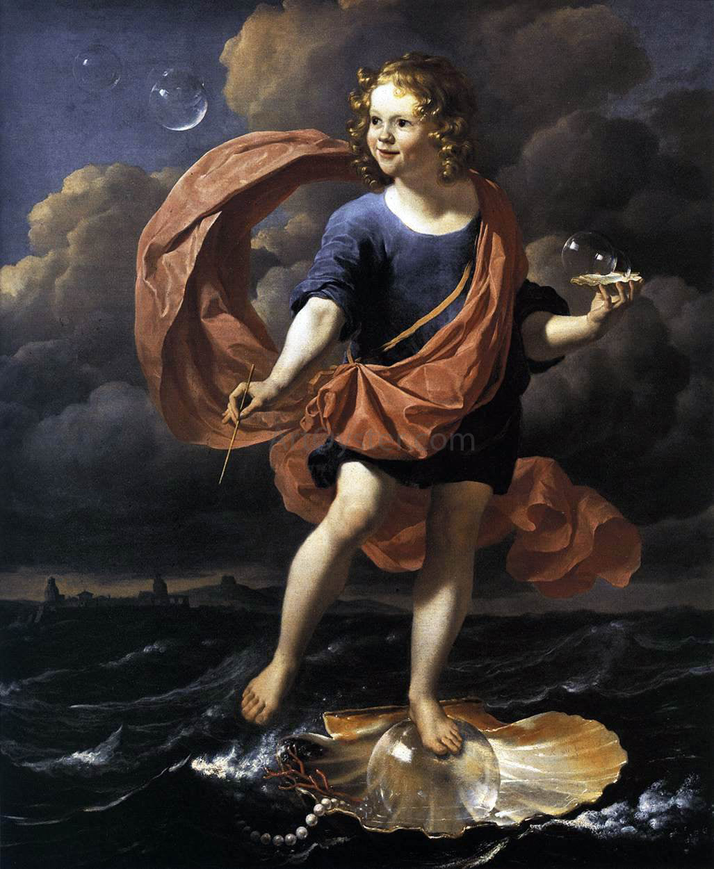 Karel Dujardin Allegory - Hand Painted Oil Painting
