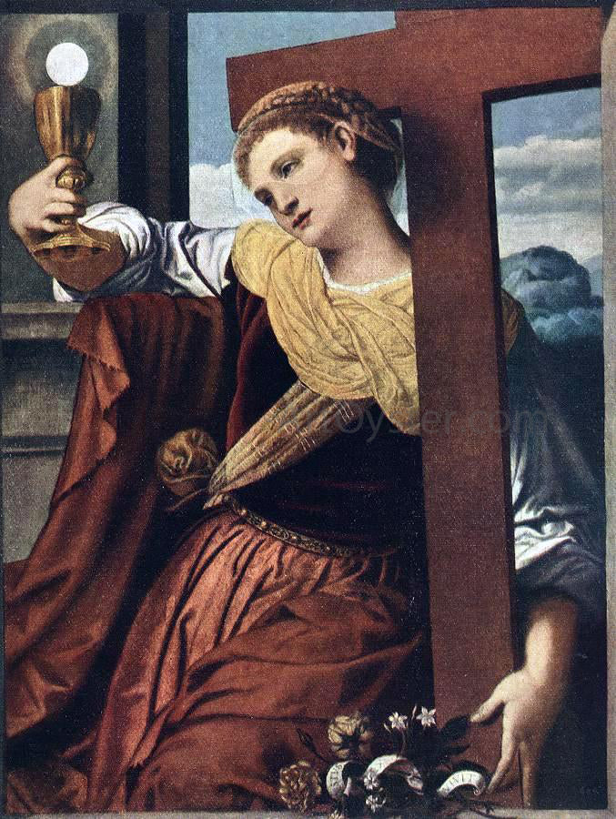 Moretto Da Brescia Allegory of Faith - Hand Painted Oil Painting