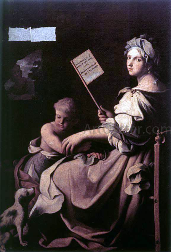 Giovanni Domenico Cerrini Allegory of Human Fragility - Hand Painted Oil Painting