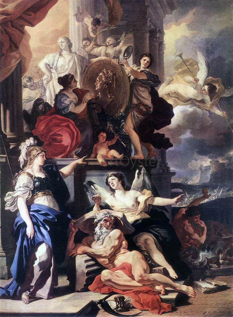  Francesco Solimena Allegory of Reign - Hand Painted Oil Painting